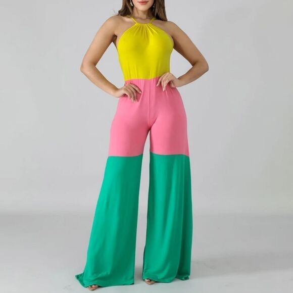 Color Block Jumpsuit - Picture 4 of 6